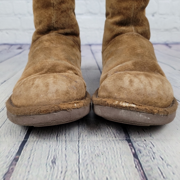 UGG | Mayfaire 5116 suede leather sheepskin sherpa lined side zip winter boots - Picture 4 of 13